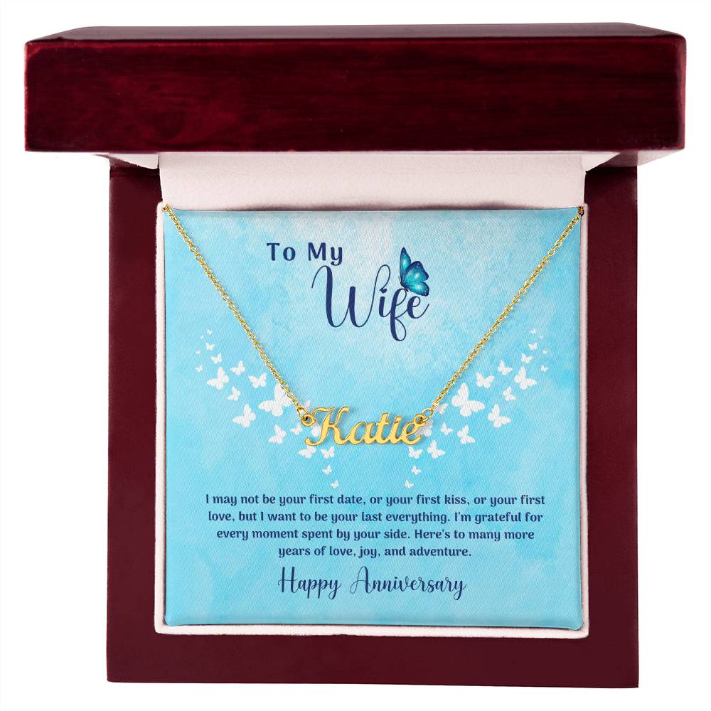 To My Wife Birthday Message Perfect Time Inseparable Necklace - Walmart.com