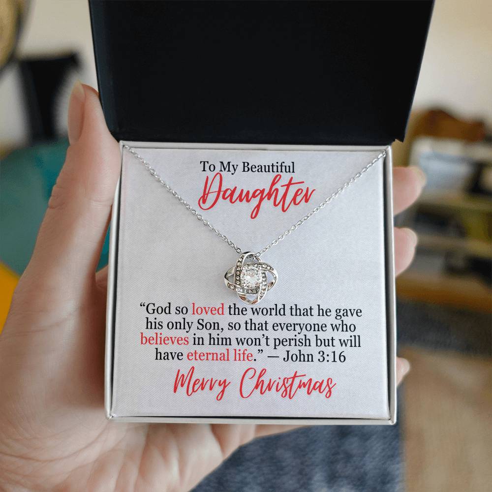 John 3_16 Love Knot Necklace With Personal Message Card Curious Draft